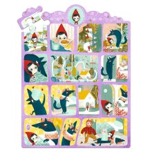Mese puzzle: Piroska és a farkas, 35 db-os (Little Red Riding Hood) Djeco