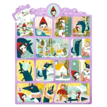 Mese puzzle: Piroska és a farkas, 35 db-os (Little Red Riding Hood) Djeco