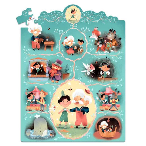 Mese puzzle: Pinokkió, 54 db-os (Pinocchio) Djeco