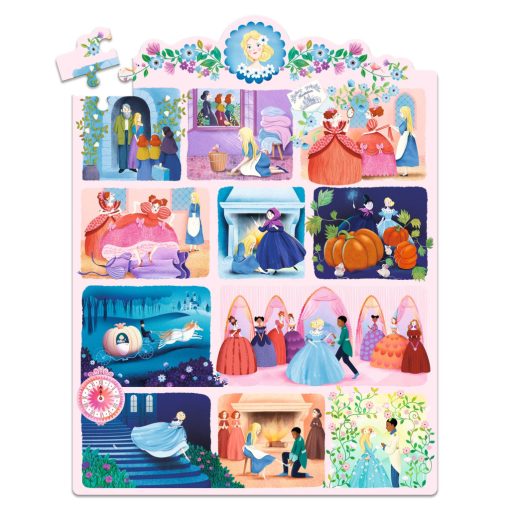 Mese puzzle: Hamupipőke, 54 db-os (Cinderella) Djeco
