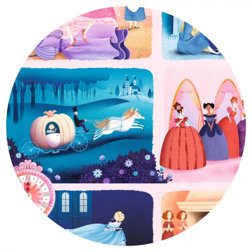 Mese puzzle: Hamupipőke, 54 db-os (Cinderella) Djeco
