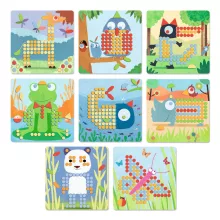 Pötyi mozaik: Vadállatok (Mosaico Rigolo) Djeco