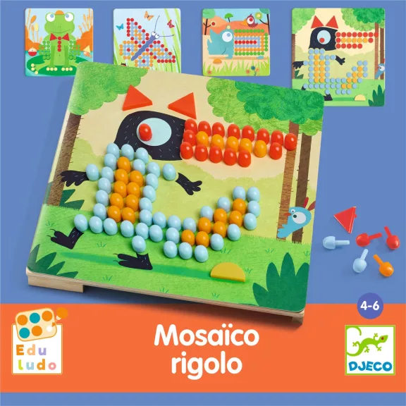 Pötyi mozaik: Vadállatok (Mosaico Rigolo) Djeco