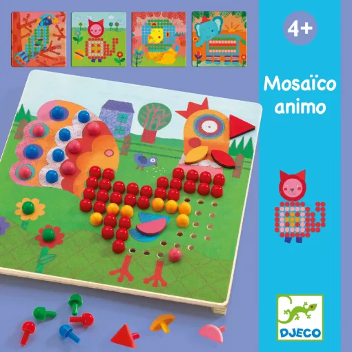 Pötyi mozaik: Állatok (Mosaico Animo) Djeco