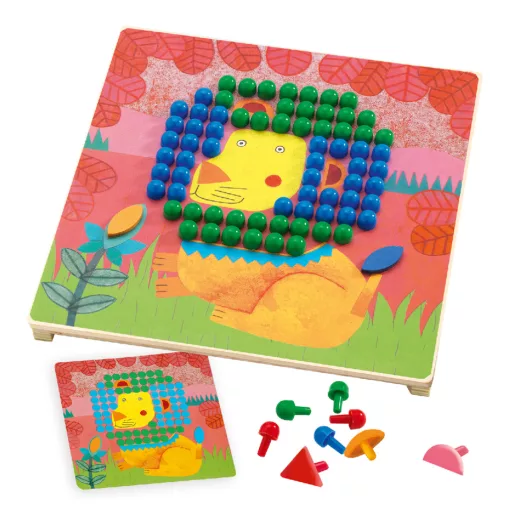 Pötyi mozaik: Állatok (Mosaico Animo) Djeco