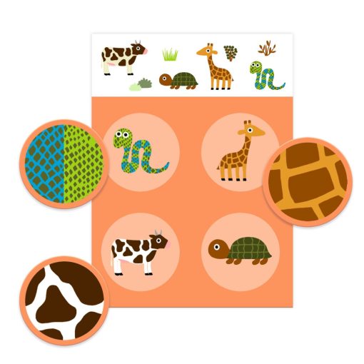 Társasjáték: Tollas és szőrös (Loto Feathers and Fur) Djeco