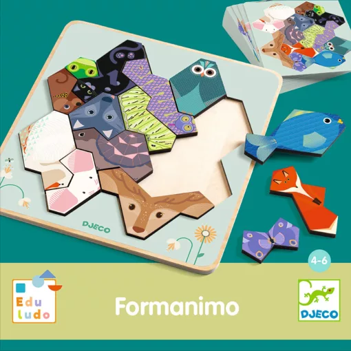 Fejlesztő játék: Állatformák kirakója (Eduludo FormAnimo) Djeco
