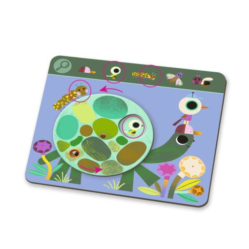 Fejlesztő játék, megfigyelés: Keress és pörgess, Szavanna (Eduludo Obs Savana) Djeco