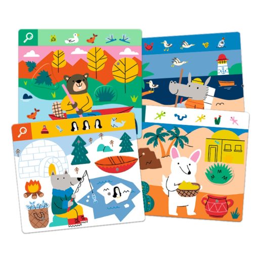 Fejlesztő játék, megfigyelés: Keress és pörgess, Kaland (Eduludo Obs Explore) Djeco