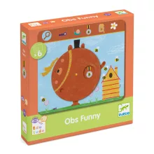 Fejlesztő játék (megfigyelés) Keress és pörgess: Tréfás (Eduludo Obs Funny) Djeco