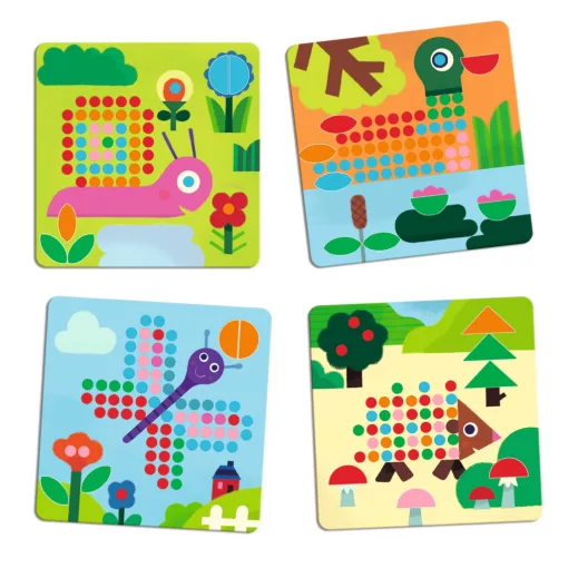 Pötyi mozaik: Kisállatok (Mosaico Mini Animo) Djeco