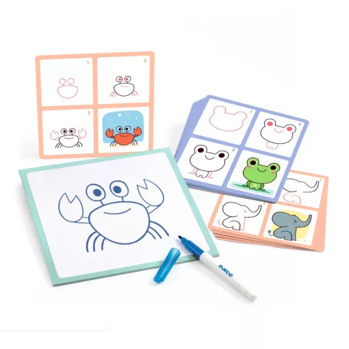 Rajzolás lépésről lépésre: Állatkölykök (Eduludo Step by step Babies and Co) Djeco