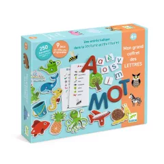   Fejlesztő játék: Csak Francia nyelvre (Grand coffret Lettres) Djeco