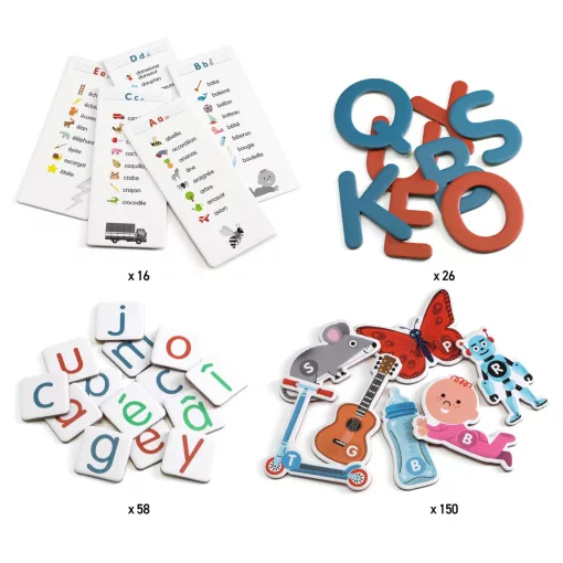 Fejlesztő játék: Csak Francia nyelvre (Grand coffret Lettres) Djeco