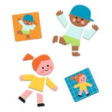 Fejlesztő játék: Testrészek, bingó (Bodyco) Djeco