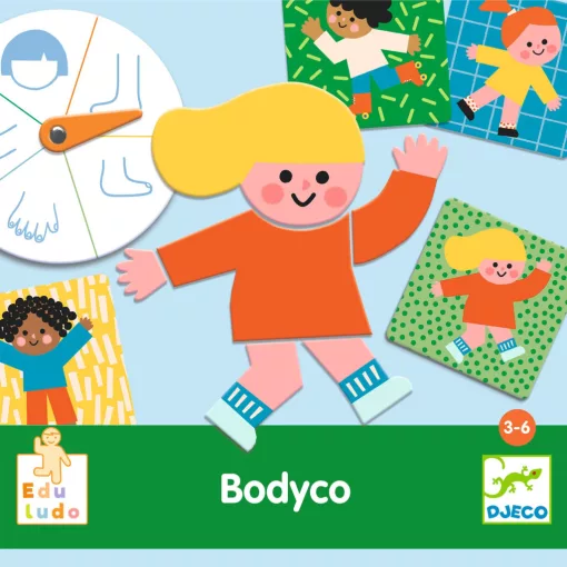 Fejlesztő játék: Testrészek, bingó (Bodyco) Djeco