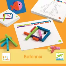 Fejlesztő játék: Mérőrúd-hálózat (Eduludo Batonnix) Djeco