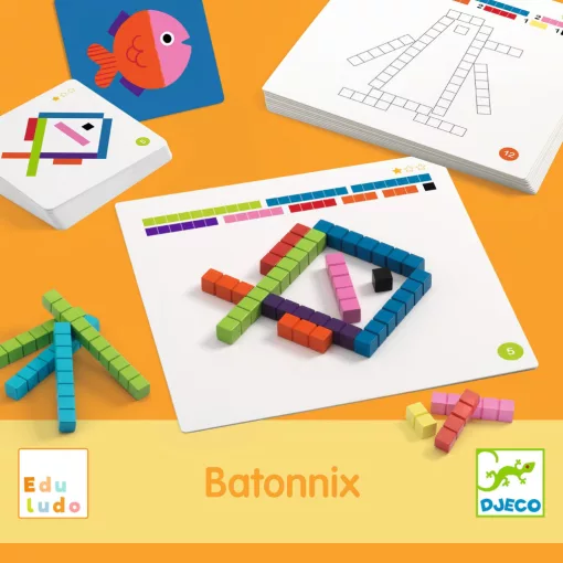 Fejlesztő játék: Mérőrúd-hálózat (Eduludo Batonnix) Djeco