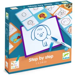   Rajzolás lépésről lépésre: Lépés lépés után (Step by Step 1, 2, 3 and Co) Djeco