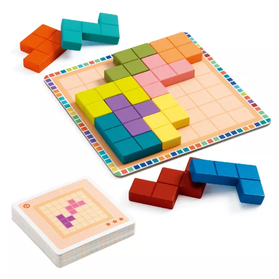 Logikai játék: Tetris négyzetkirakó (Polyssimo) Djeco