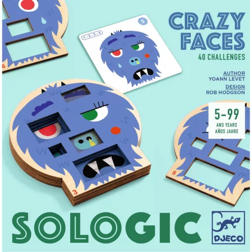 Logikai játék: Szörnyűlködés (Crazy faces) Djeco
