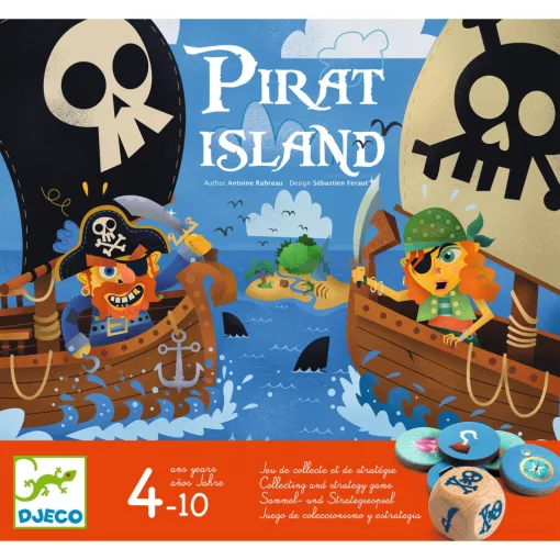 Társasjáték: Kalózok hajója (Pirat Island) Djeco