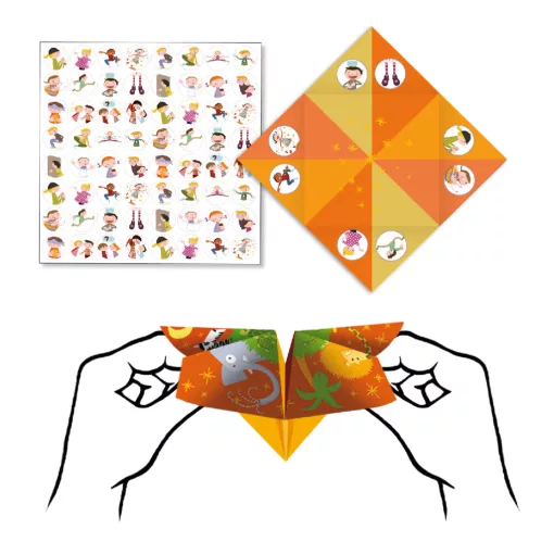 Origami: sótartó (Origami bird game) Djeco