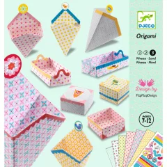Origami: doboz hajtogatás (Kirigami Small boxes) Djeco