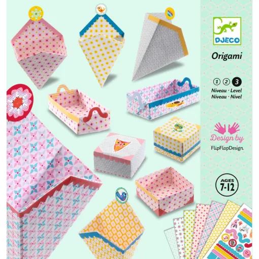 Origami: doboz hajtogatás (Kirigami Small boxes) Djeco