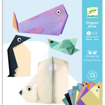 Origami: sarkkör állatai (Polar animals) Djeco
