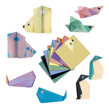 Origami: sarkkör állatai (Polar animals) Djeco