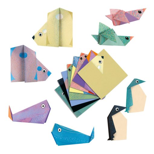 Origami: sarkkör állatai (Polar animals) Djeco