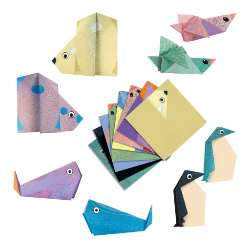 Origami: sarkkör állatai (Polar animals) Djeco