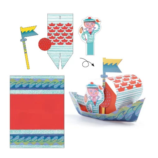 Origami: Papírcsónak (Floating boats) Djeco
