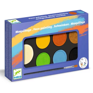   Arcfesték: 6 természet szín (Palette 6 colours: Nature) Djeco