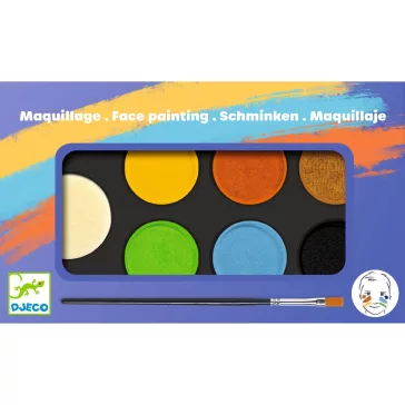   Arcfesték: 6 természet szín (Palette 6 colours: Nature) Djeco