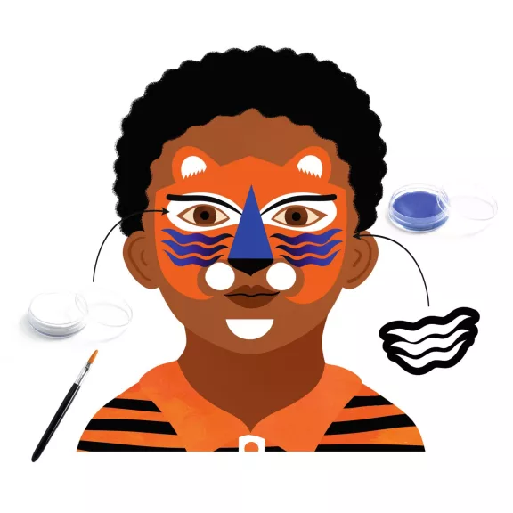 Arcfestés, díszítés: Nagymacskák (Panthera) Djeco