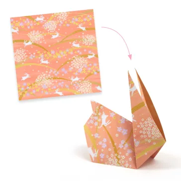   Origami 100 lapos készlet: Tavasz, 10x10 grafikával (Haru) Djeco