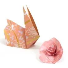 Origami 100 lapos készlet: Tavasz, 10x10 grafikával (Haru) Djeco
