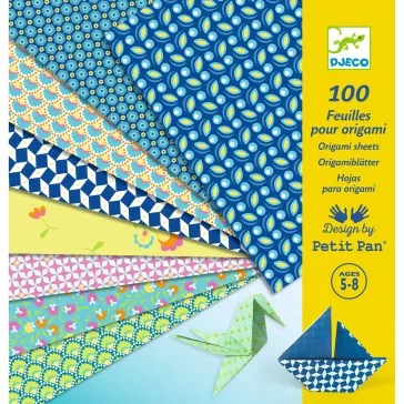   Origami 100 lapos készlet: Nyár, 10x10 grafikával (Natsu) Djeco