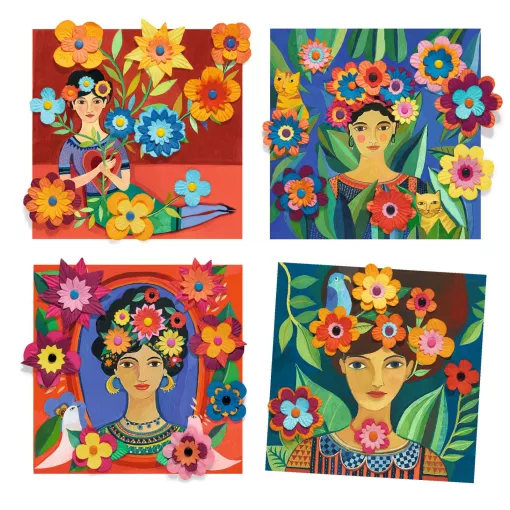 Művészeti műhely: Virágdíszben (Inspired by Frida Kahlo – Coyoacán) Djeco