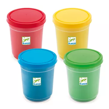 Pillegyurma: 4 színben (4 tubs of play dough) Djeco