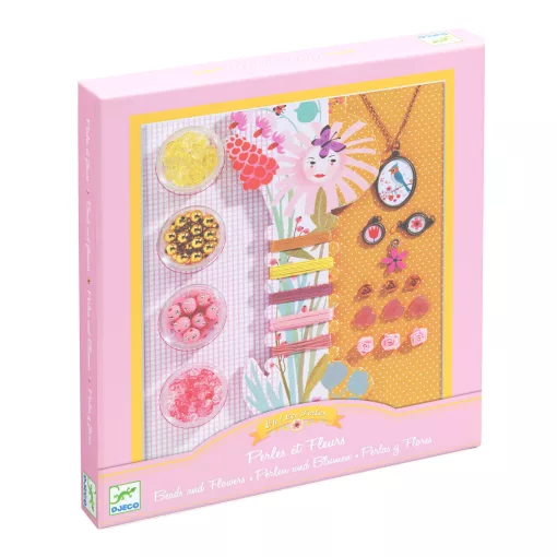 Ékszerkészító készlet: gyöngyök és virágok (Pearls and flowers) Djeco