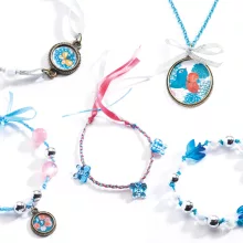 Ékszerkészító készlet: gyöngyök és madarak (Pearls and birds) Djeco