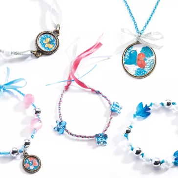   Ékszerkészító készlet: gyöngyök és madarak (Pearls and birds) Djeco