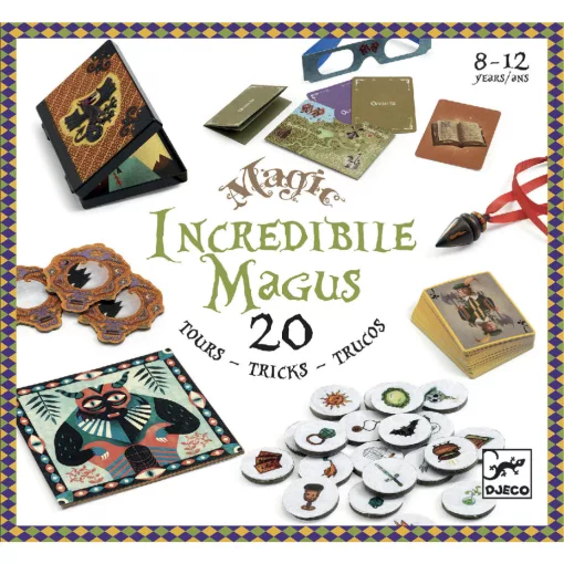 Bűvészkészlet: Hihetetlen, 20 trükk (Incredibile Magus) Djeco