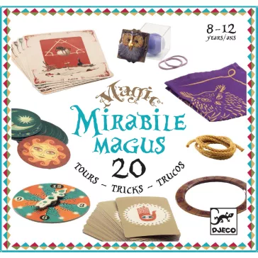   Bűvészkészlet: Csodállatos, 20 trükk (Mirabile magus – 20) Djeco