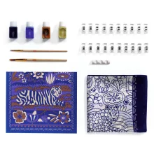 Műterem 10: Tigrisek selyem festés (Atelier 10: Silk Painting) Djeco