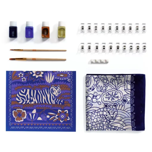 Műterem 10: Tigrisek selyem festés (Atelier 10: Silk Painting) Djeco