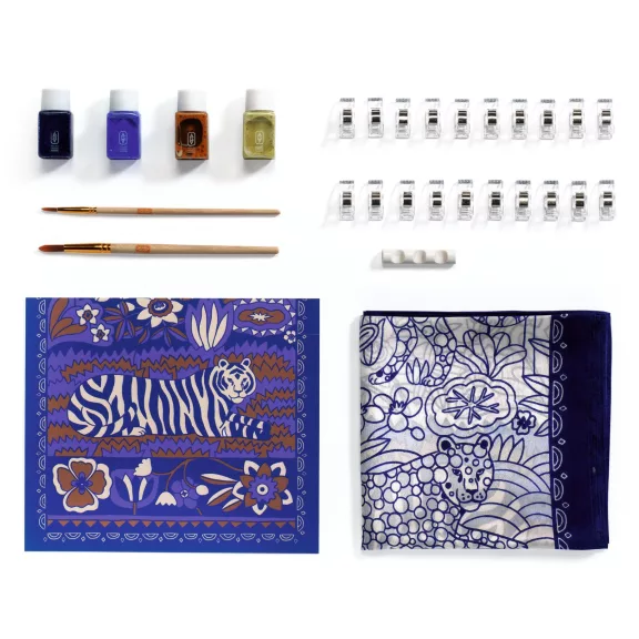 Műterem 10: Tigrisek selyem festés (Atelier 10: Silk Painting) Djeco